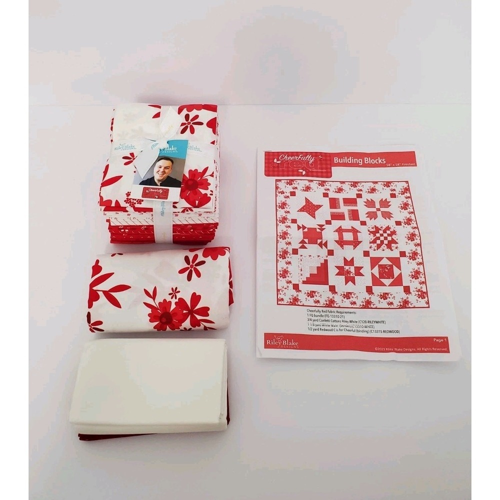Cheerfully Red quilt pattern by Christopher Thompson Riley Blake Designs  58x58